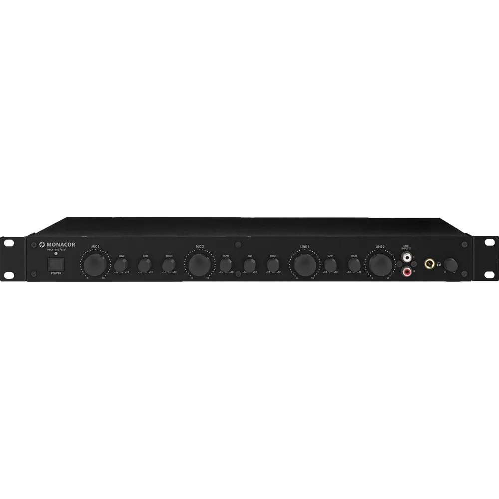 MONACOR 4 Kanal Line/Mik Mixer