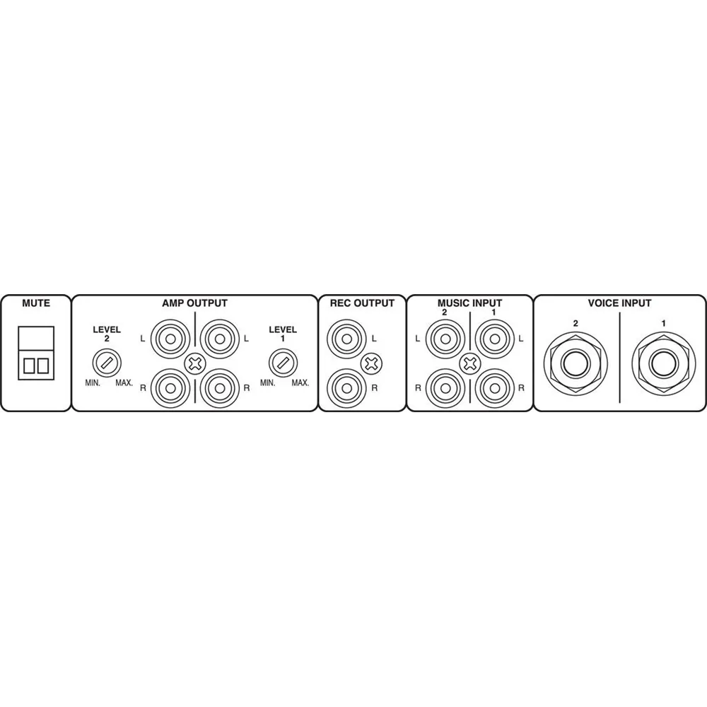 MONACOR 4 Kanal Line/Mik Mixer