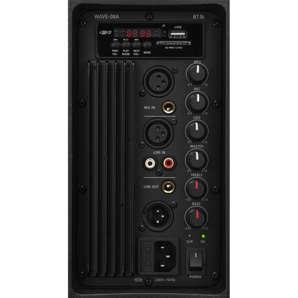 IMG STAGELINE Aktive PA-Box 8Z, 150 W, BT, MP3, USB + SD