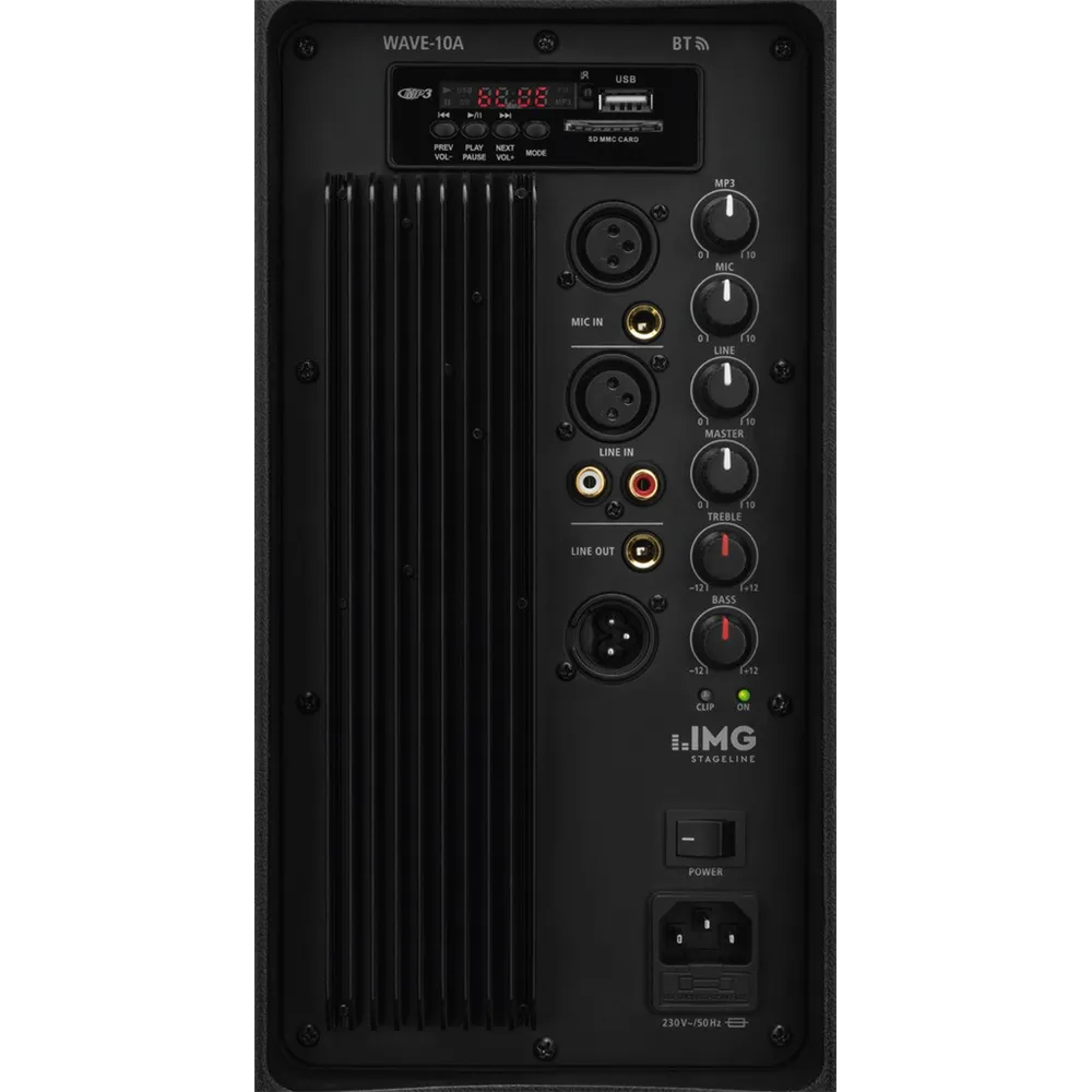 IMG STAGELINE Aktive PA-Box 10Z, 300 W, BT, MP3, USB + SD
