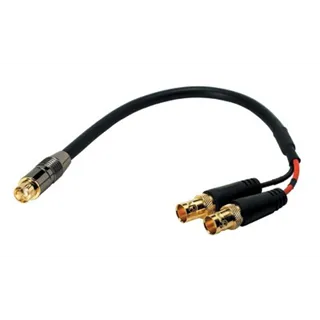 Neutrik S-VHS Kabel konfektioniert, 1xS-VHS, 2xBNC f, 0.3m