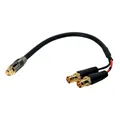 Neutrik S-VHS Kabel konfektioniert, 1xS-VHS, 2xBNC f, 0.3m