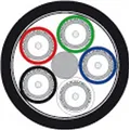 Neutrik Draka 755-804 Multicore 5x 0.8,3.7 AF, PVC schwarz