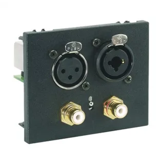 Neutrik Stereo Matcher,Trennglied auf FLF2 SW inkl.