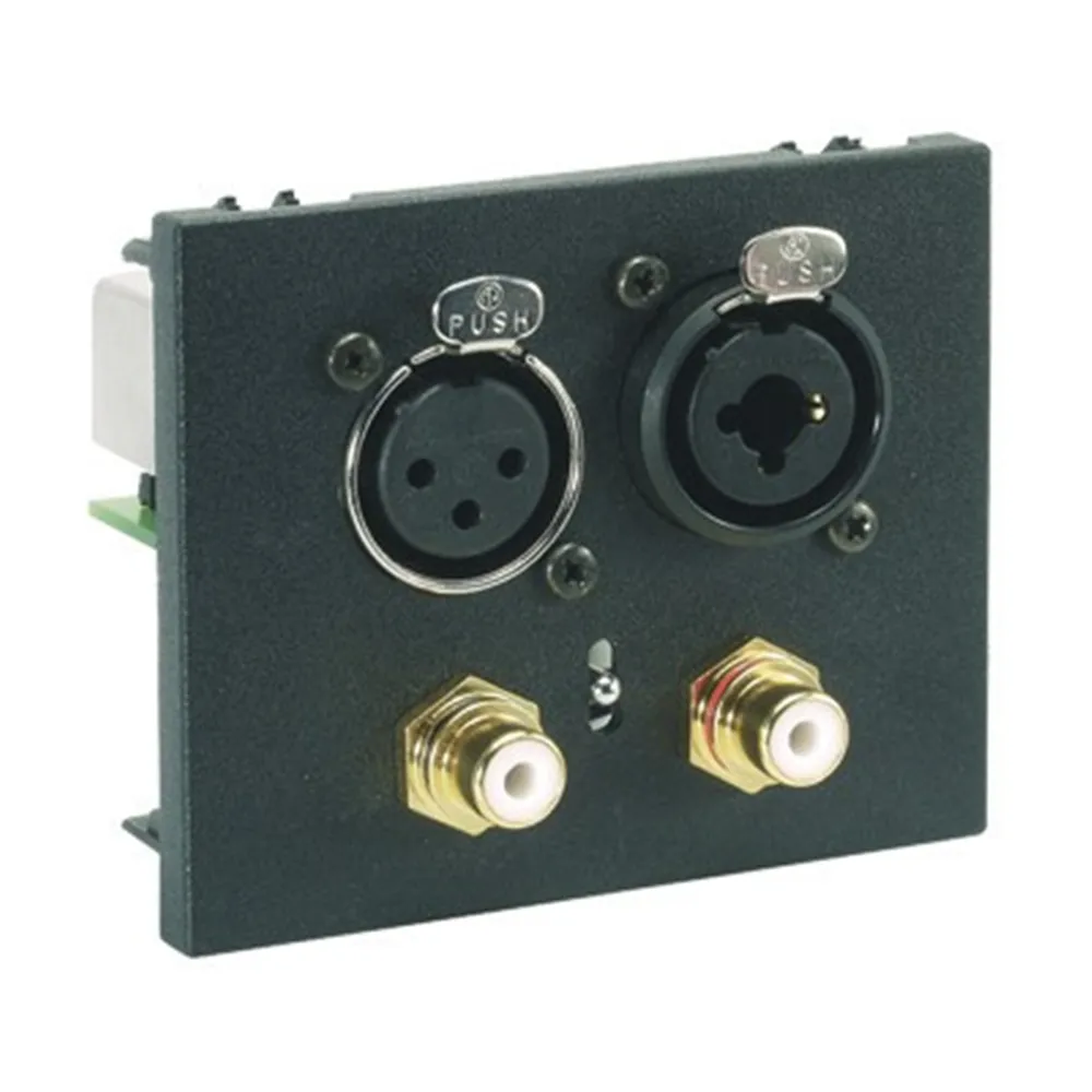 Neutrik Stereo Matcher,Trennglied auf FLF2 SW inkl.