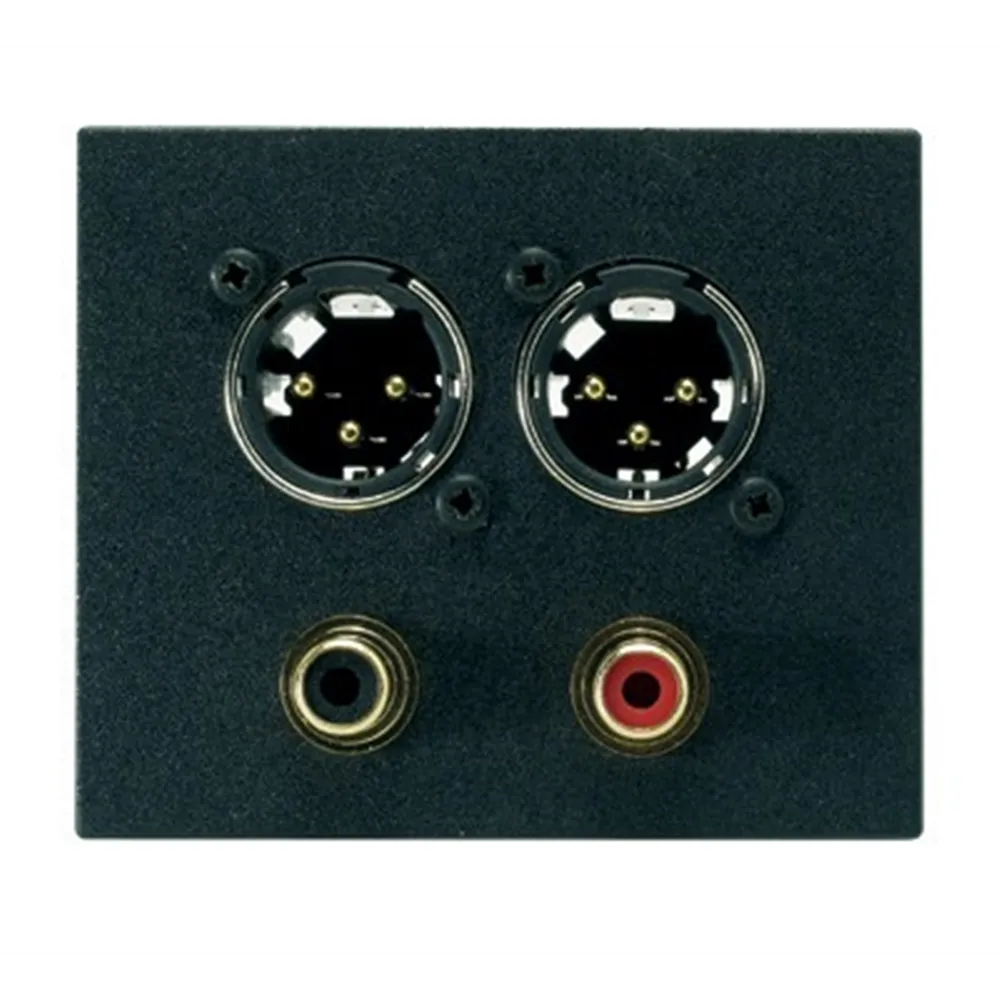 Neutrik Stereo 2fach Splitter ,Trennglied auf FLF2 sw.