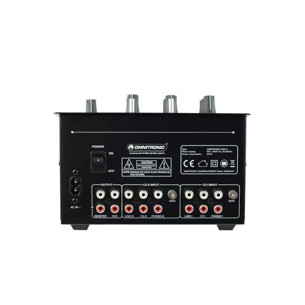 OMNITRONIC PM-222 2-Kanal-DJ-Mixer