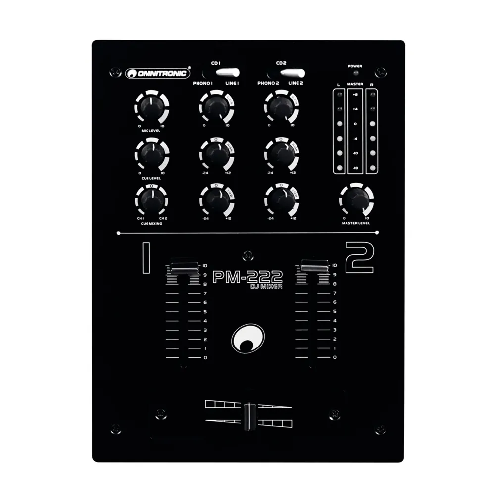 OMNITRONIC PM-222 2-Kanal-DJ-Mixer