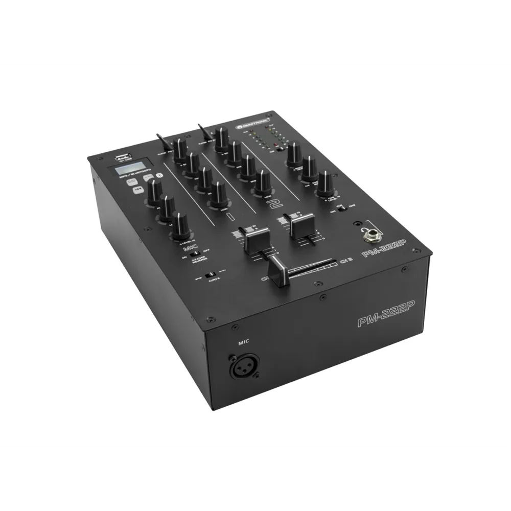 OMNITRONIC PM-222P 2-Kanal-DJ-Mixer mit Player