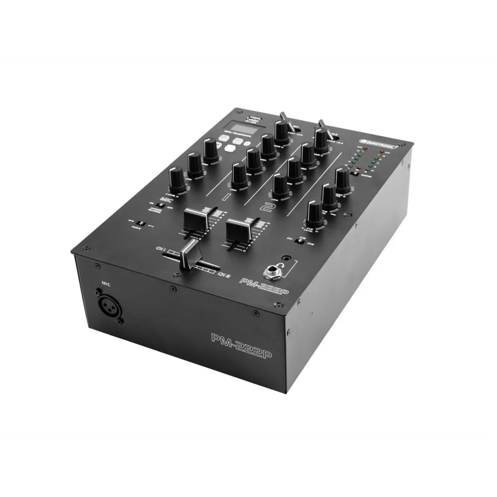 OMNITRONIC PM-222P 2-Kanal-DJ-Mixer mit Player