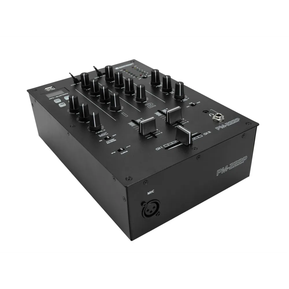 OMNITRONIC PM-222P 2-Kanal-DJ-Mixer mit Player