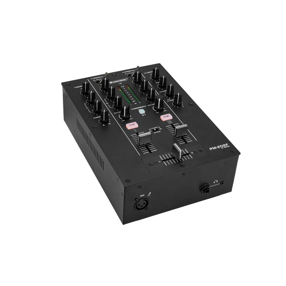 OMNITRONIC PM-202F 2-Kanal-DJ-Mixer mit Filter und Bluetooth