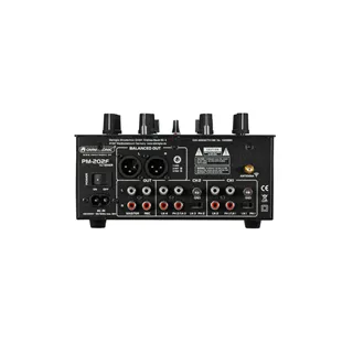 OMNITRONIC PM-202F 2-Kanal-DJ-Mixer mit Filter und Bluetooth