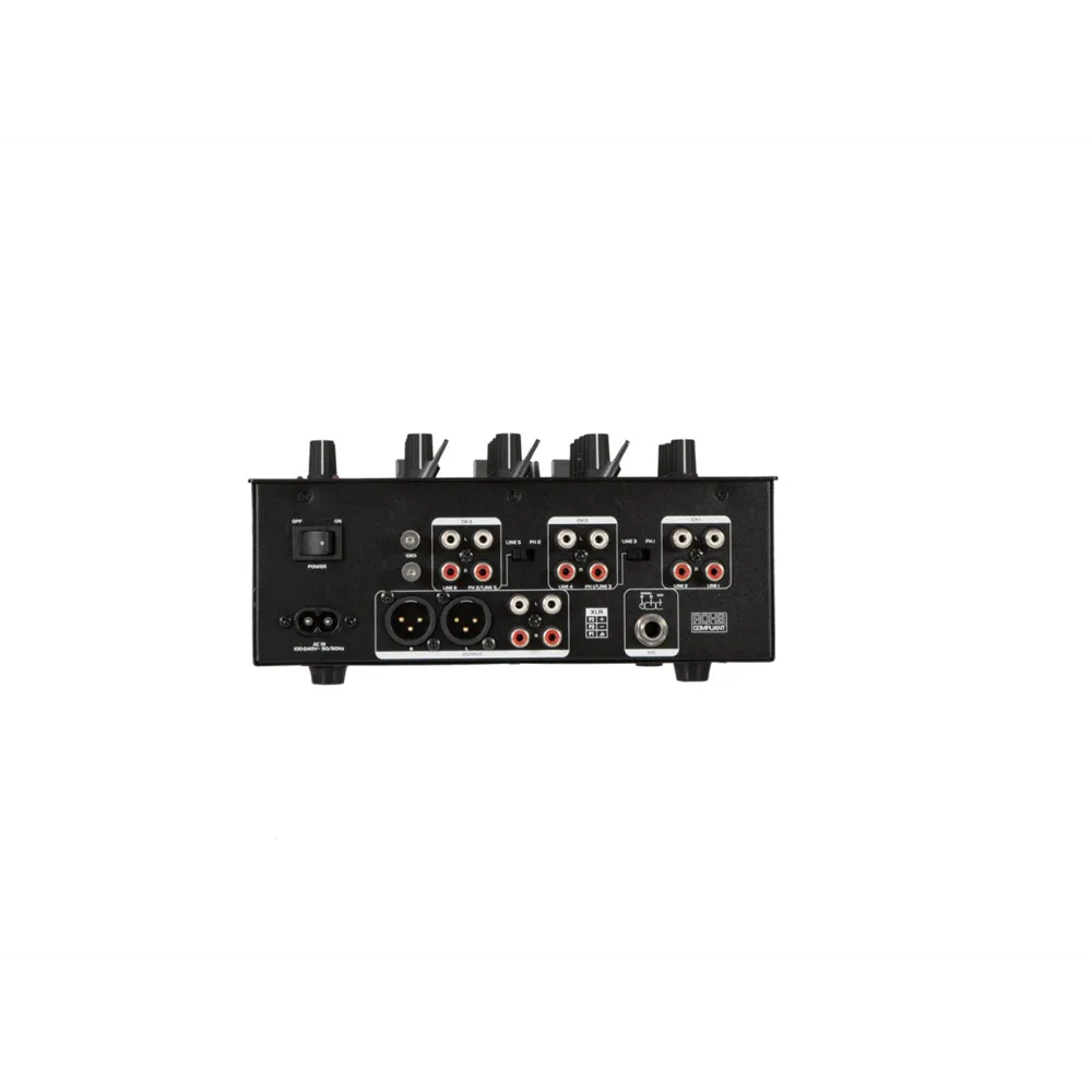 OMNITRONIC PM-322P 3-Kanal-DJ-Mixer mit Bluetooth und USB-Player