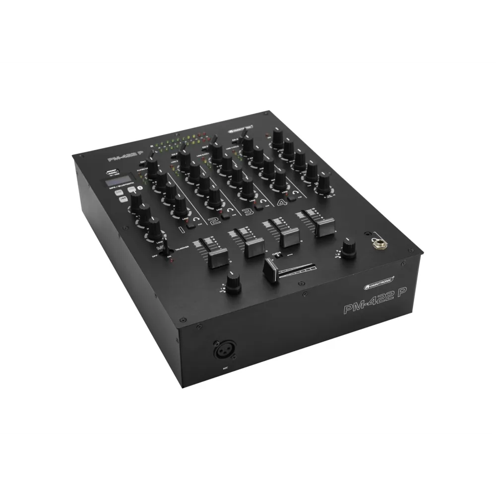 OMNITRONIC PM-422P 4-Kanal-DJ-Mixer mit Bluetooth und USB-Player