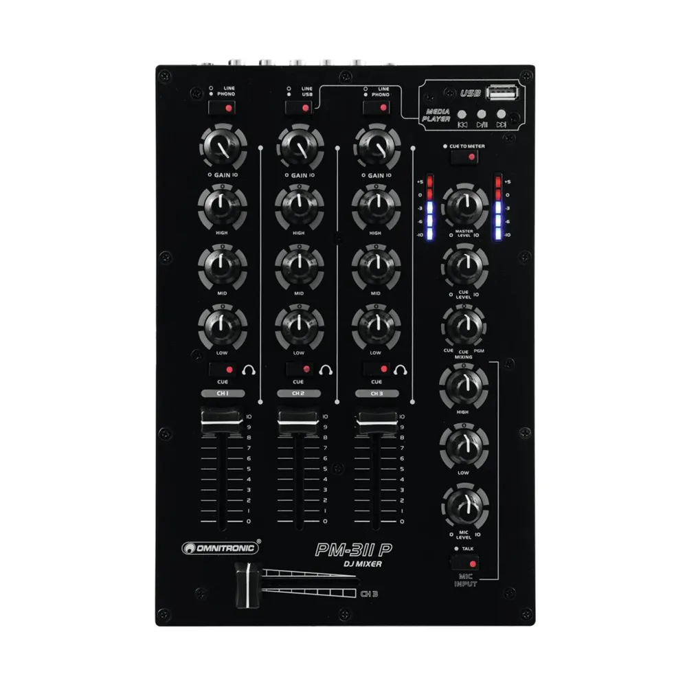 OMNITRONIC PM-311P DJ-Mixer mit Player
