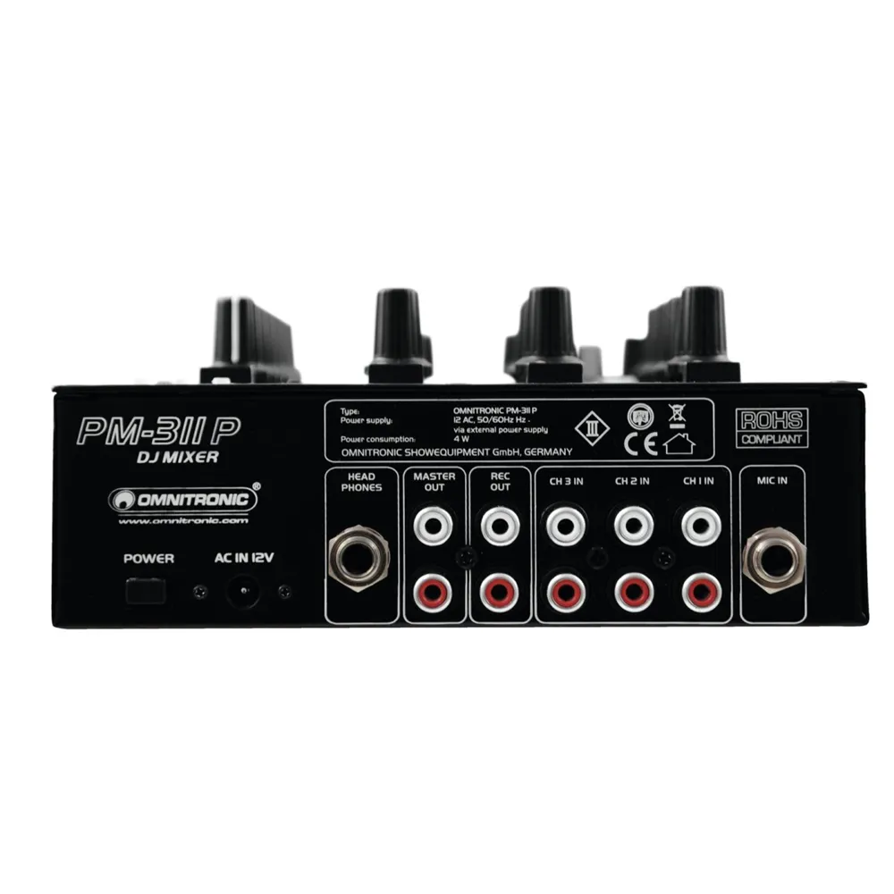 OMNITRONIC PM-311P DJ-Mixer mit Player
