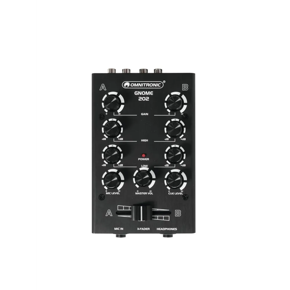 OMNITRONIC GNOME-202 Mini-Mixer schwarz