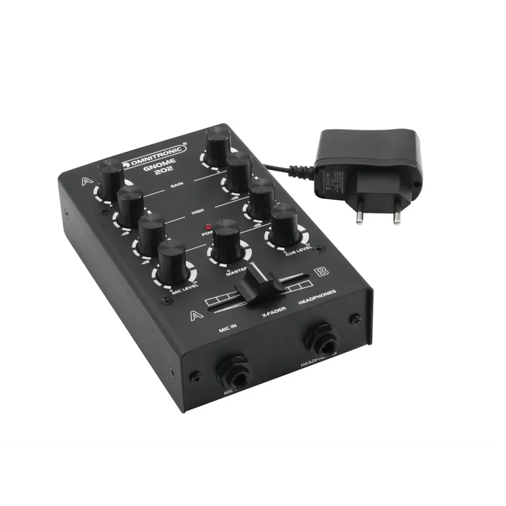 OMNITRONIC GNOME-202 Mini-Mixer schwarz