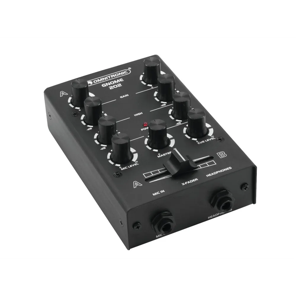 OMNITRONIC GNOME-202 Mini-Mixer schwarz