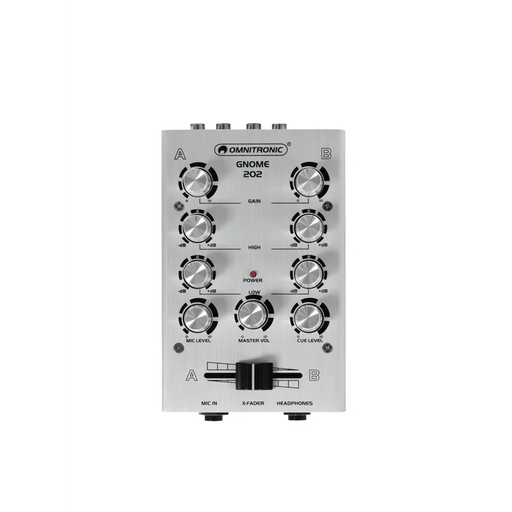 OMNITRONIC GNOME-202 Mini-Mixer silber