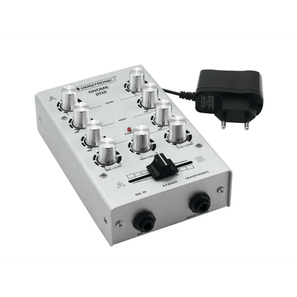 OMNITRONIC GNOME-202 Mini-Mixer silber
