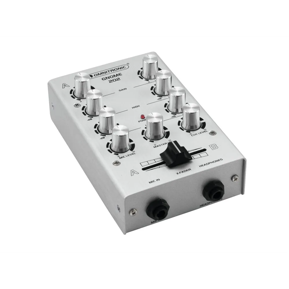 OMNITRONIC GNOME-202 Mini-Mixer silber