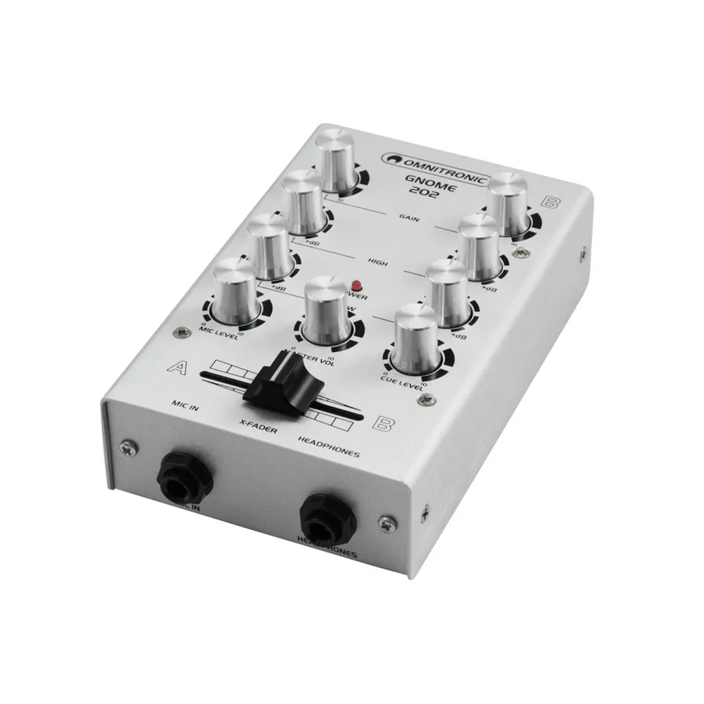 OMNITRONIC GNOME-202 Mini-Mixer silber