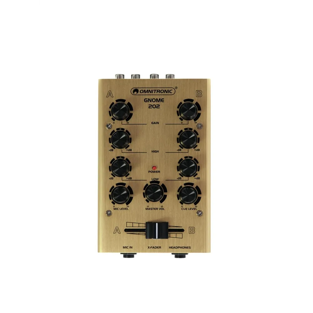 OMNITRONIC GNOME-202 Mini-Mixer gold