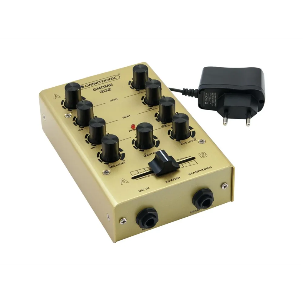 OMNITRONIC GNOME-202 Mini-Mixer gold