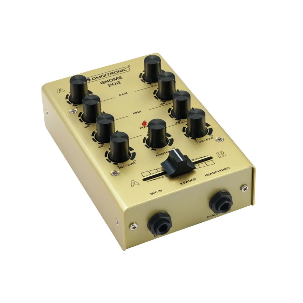 OMNITRONIC GNOME-202 Mini-Mixer gold
