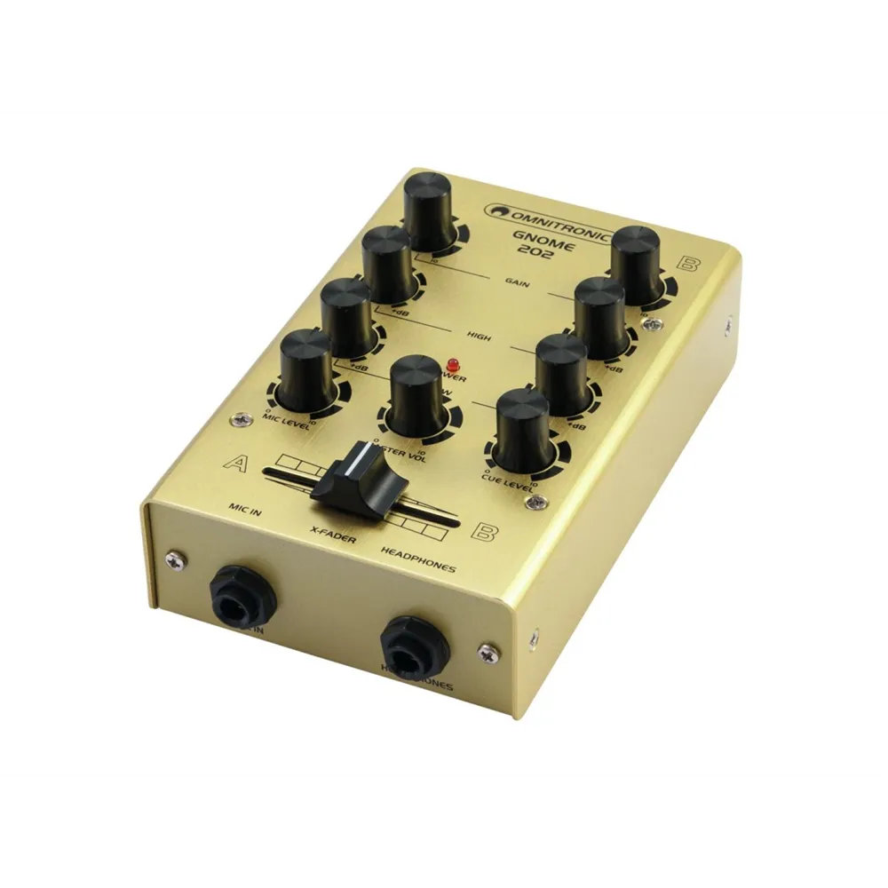OMNITRONIC GNOME-202 Mini-Mixer gold