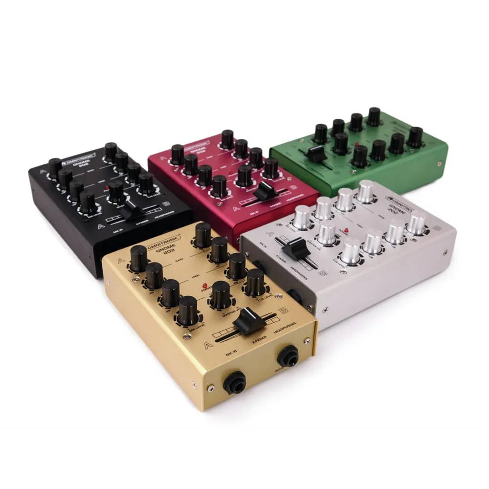 OMNITRONIC GNOME-202 Mini-Mixer gold