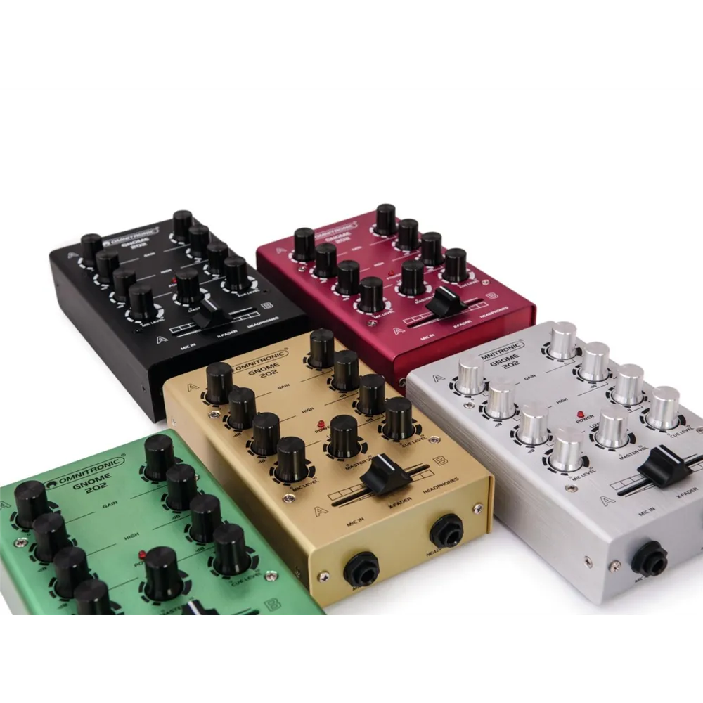OMNITRONIC GNOME-202 Mini-Mixer gold