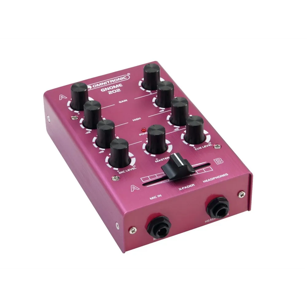 OMNITRONIC GNOME-202 Mini-Mixer rot