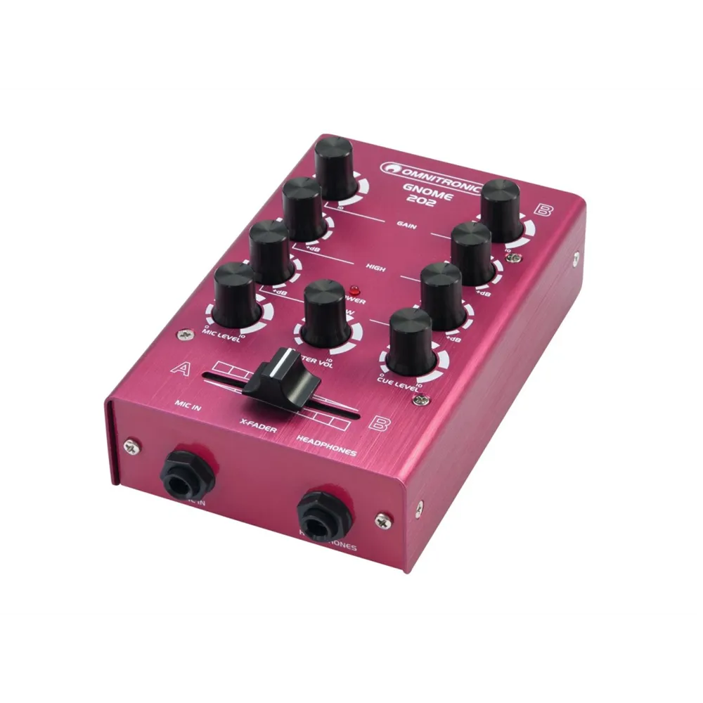 OMNITRONIC GNOME-202 Mini-Mixer rot