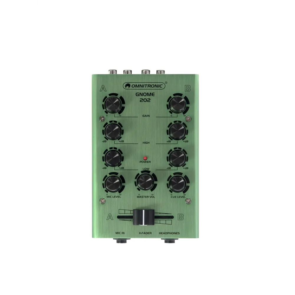 OMNITRONIC GNOME-202 Mini-Mixer grün