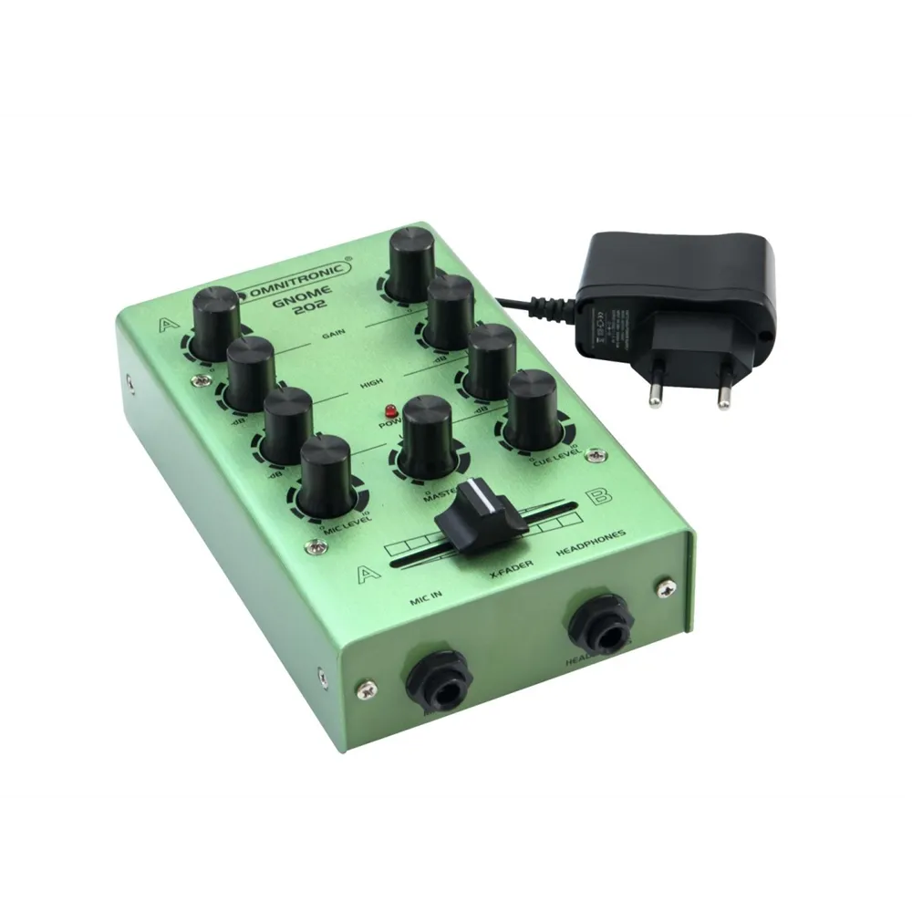 OMNITRONIC GNOME-202 Mini-Mixer grün