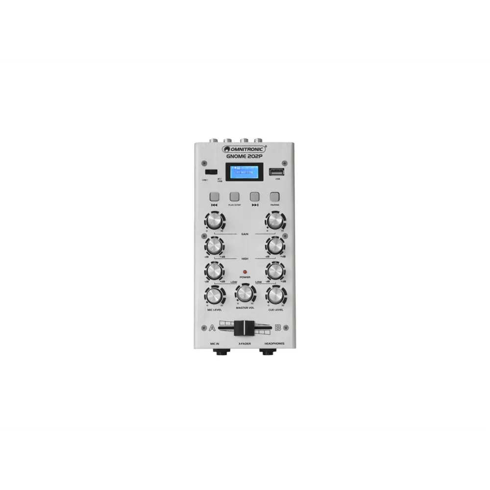 OMNITRONIC GNOME-202P Mini-Mixer silber