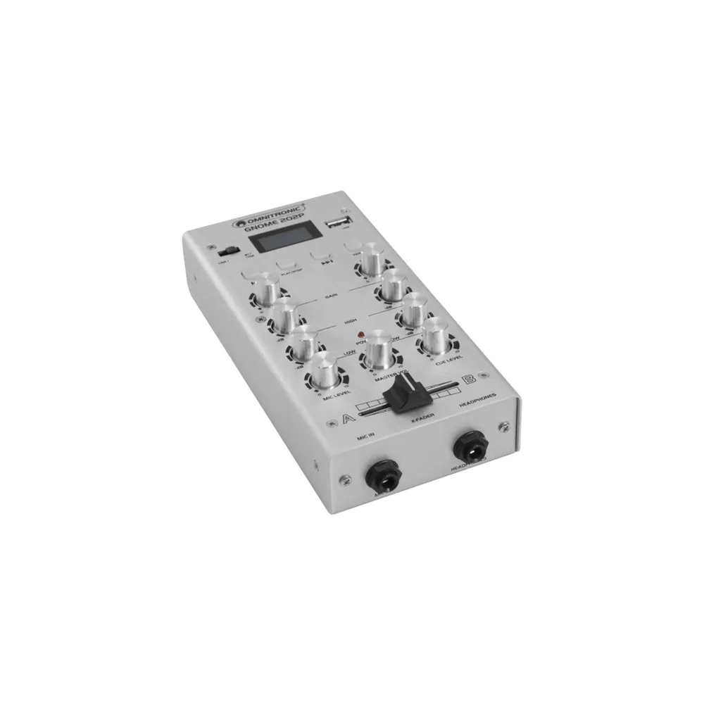 OMNITRONIC GNOME-202P Mini-Mixer silber