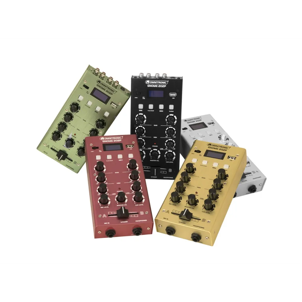 OMNITRONIC GNOME-202P Mini-Mixer silber