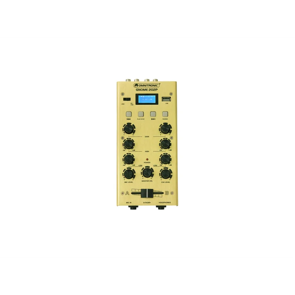 OMNITRONIC GNOME-202P Mini-Mixer gold