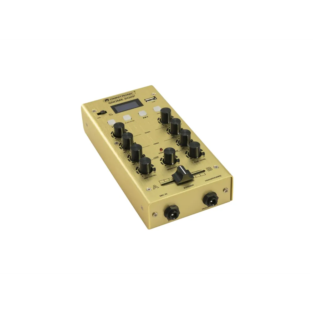 OMNITRONIC GNOME-202P Mini-Mixer gold
