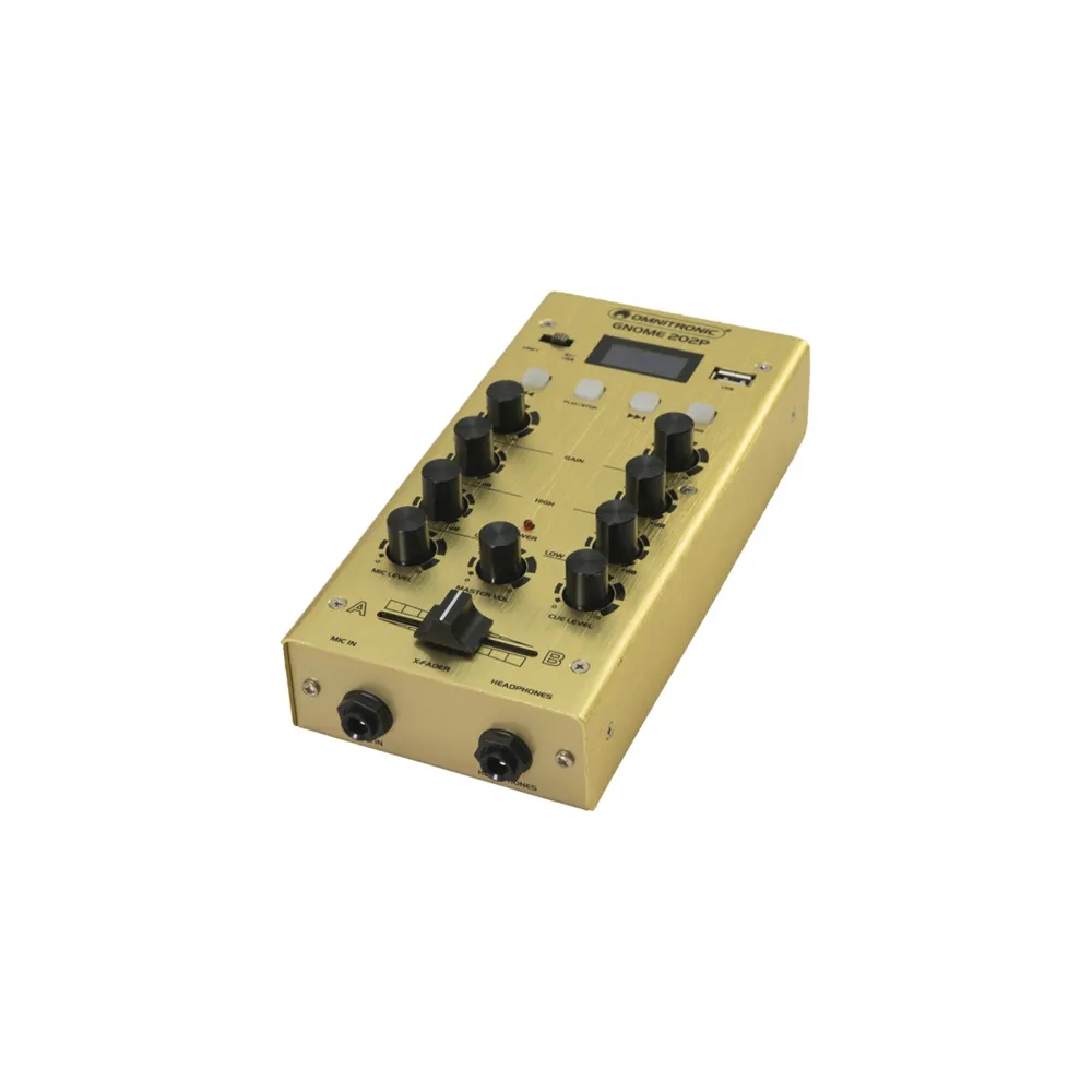 OMNITRONIC GNOME-202P Mini-Mixer gold