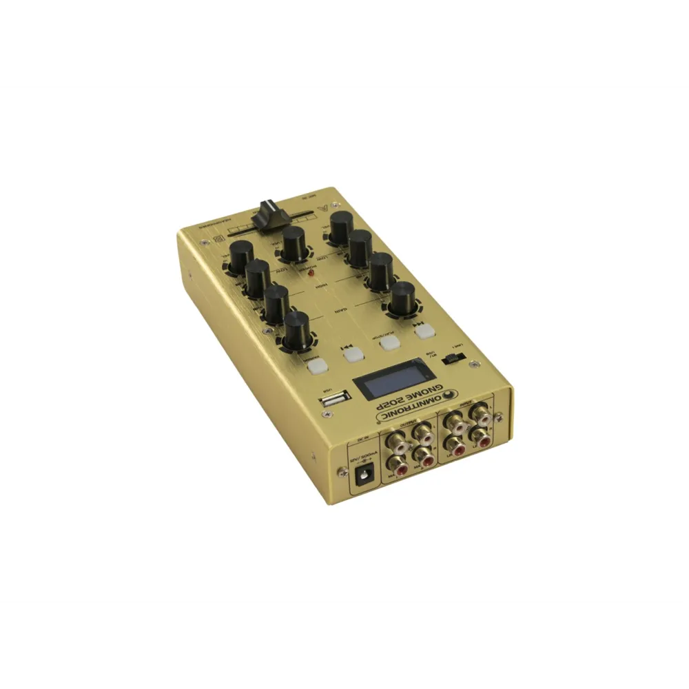 OMNITRONIC GNOME-202P Mini-Mixer gold