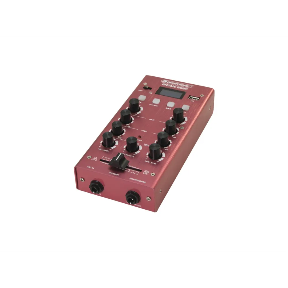 OMNITRONIC GNOME-202P Mini-Mixer rot