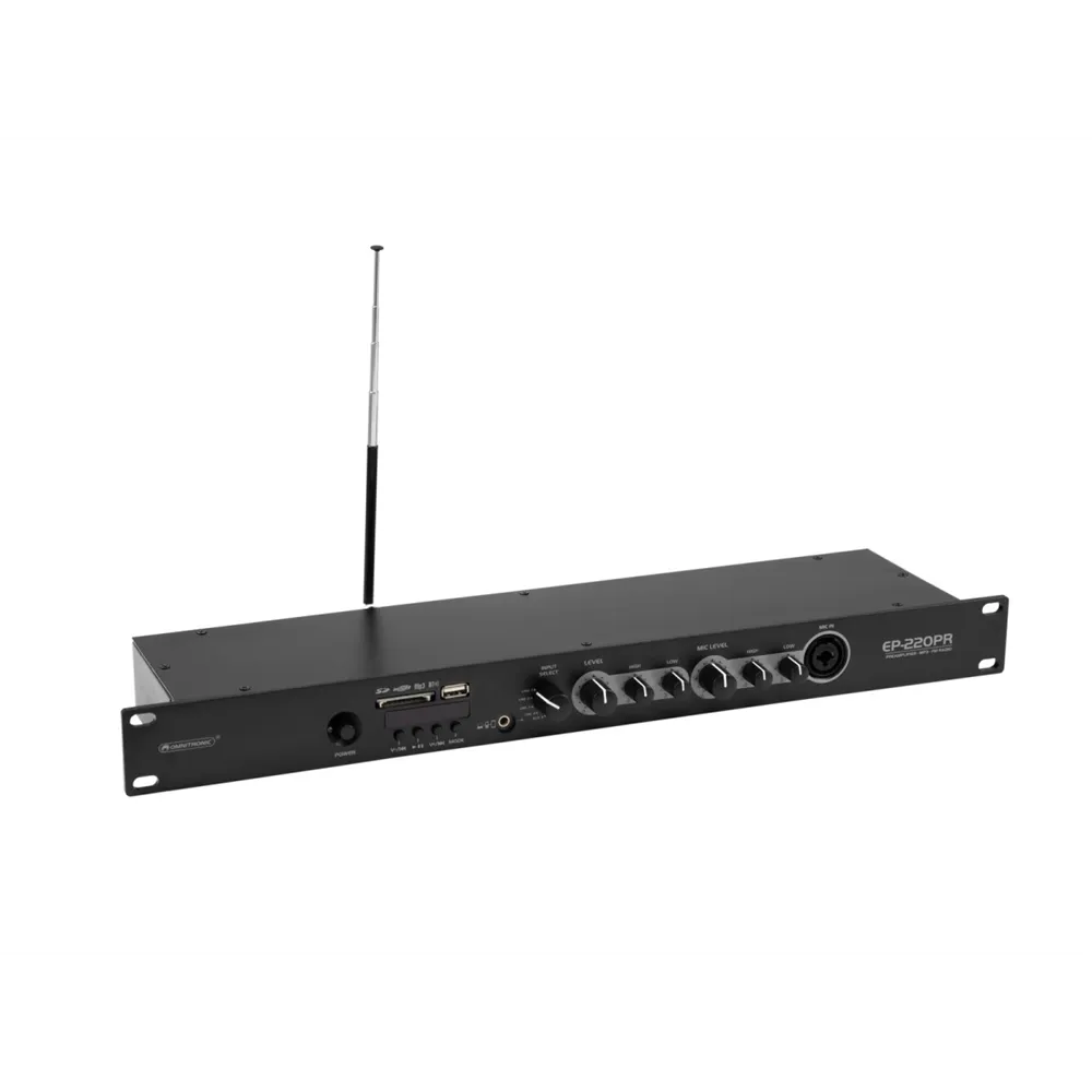 OMNITRONIC EP-220PR Vorverstärker mit MP3-Player und FM-Radio