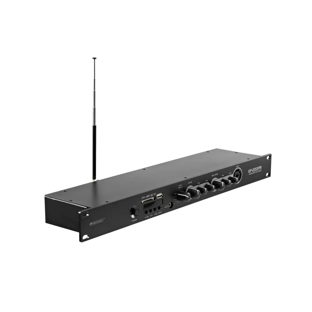 OMNITRONIC EP-220PR Vorverstärker mit MP3-Player und FM-Radio