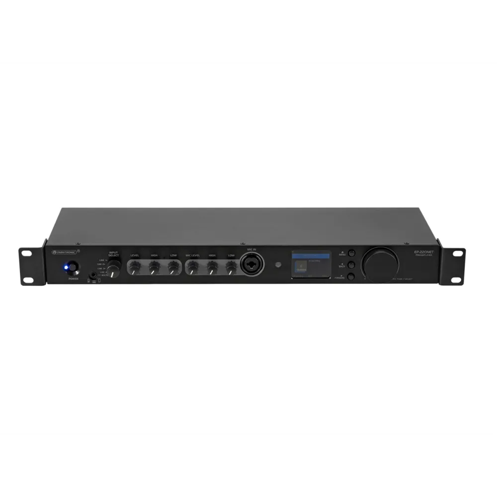 OMNITRONIC EP-220NET Vorverstärker mit Internetradio, DAB+ und Bluetooth
