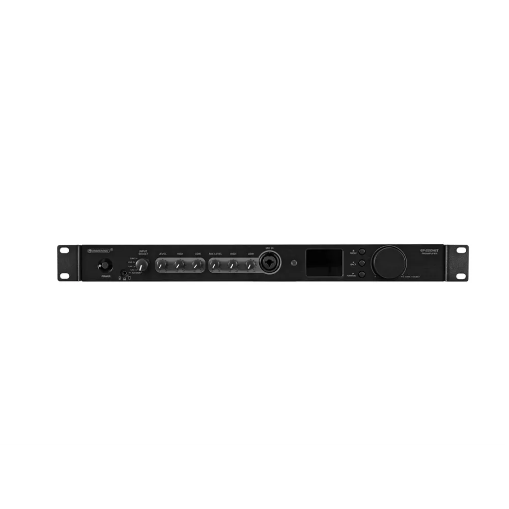 OMNITRONIC EP-220NET Vorverstärker mit Internetradio, DAB+ und Bluetooth